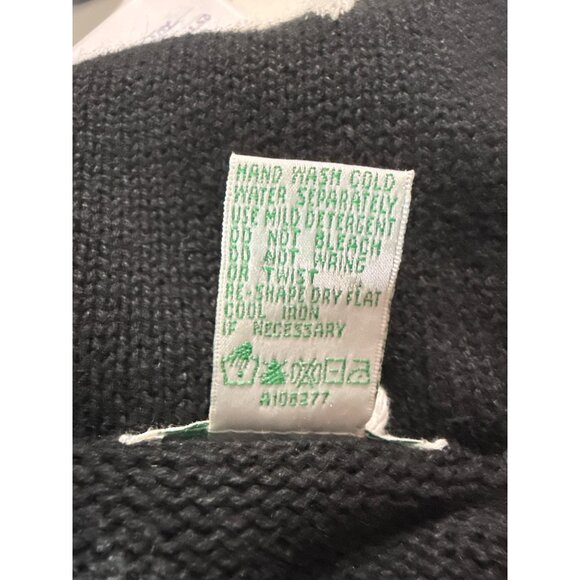 The Quacker Factory Star-Embroidered Black Cardigan Sweater Size 2X - Picture 5 of 6